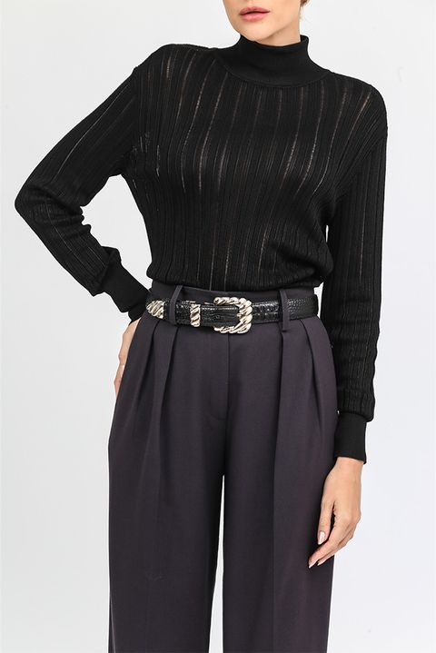 Blusa Tricot Jessa Black — Carol Bassi